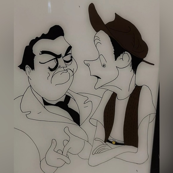 Honeymooners Jackie Gleason & Art Carney 2009 Replica Painting - Picture 2 of 4